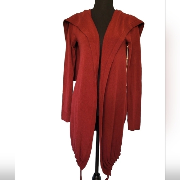 SHAE Anthropologie Knit Cardigan Size XS in Red Pomegrante - Picture 1 of 13
